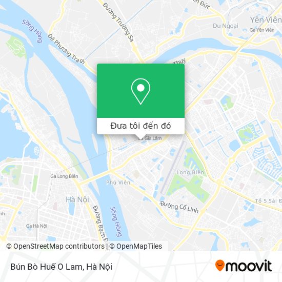 Bản đồ Bún Bò Huế O Lam