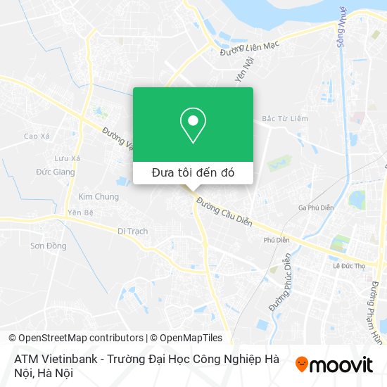 Bản đồ ATM Vietinbank - Trường Đại Học Công Nghiệp Hà Nội