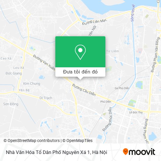 Bản đồ Nhà Văn Hóa Tổ Dân Phố Nguyên Xá 1