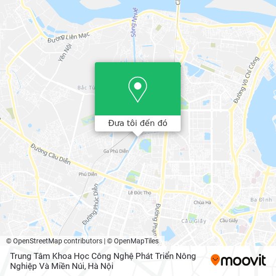 Bản đồ Trung Tâm Khoa Học Công Nghệ Phát Triển Nông Nghiệp Và Miền Núi