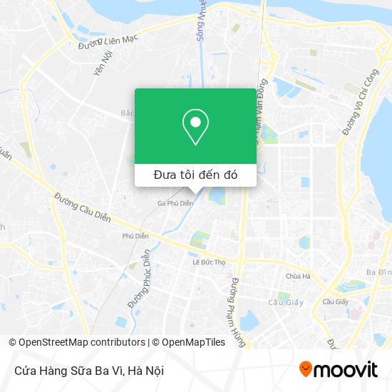 Bản đồ Cửa Hàng Sữa Ba Vì