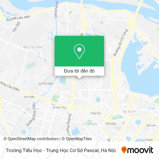 Bản đồ Trường Tiểu Học - Trung Học Cơ Sở Pascal