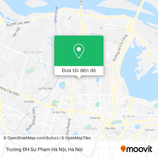 Bản đồ Trường ĐH Sư Phạm Hà Nội