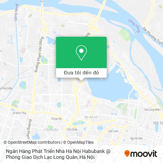 Bản đồ Ngân Hàng Phát Triển Nhà Hà Nội Habubank @ Phòng Giao Dịch Lạc Long Quân