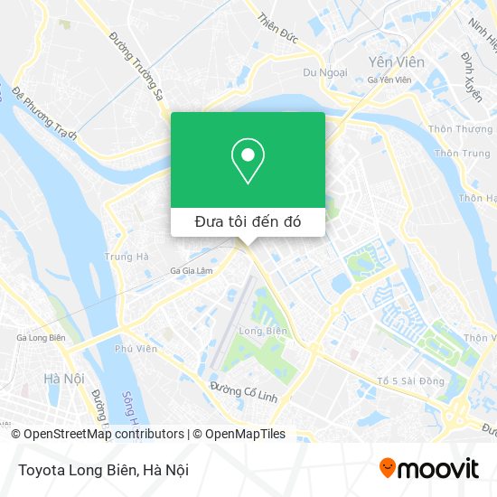Bản đồ Toyota Long Biên