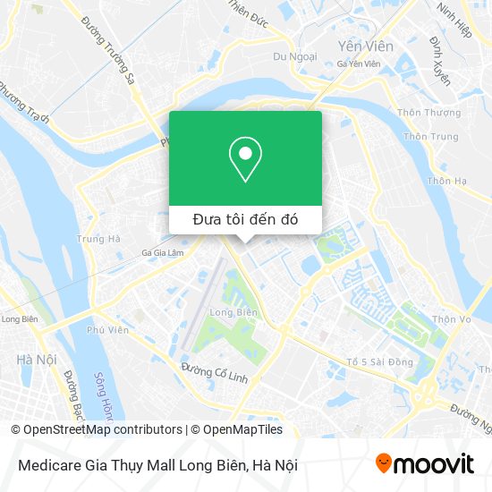 Bản đồ Medicare Gia Thụy Mall Long Biên