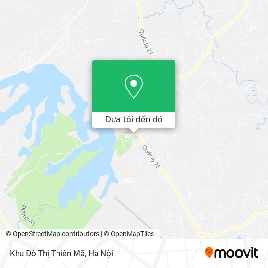 Bản đồ Khu Đô Thị Thiên Mã