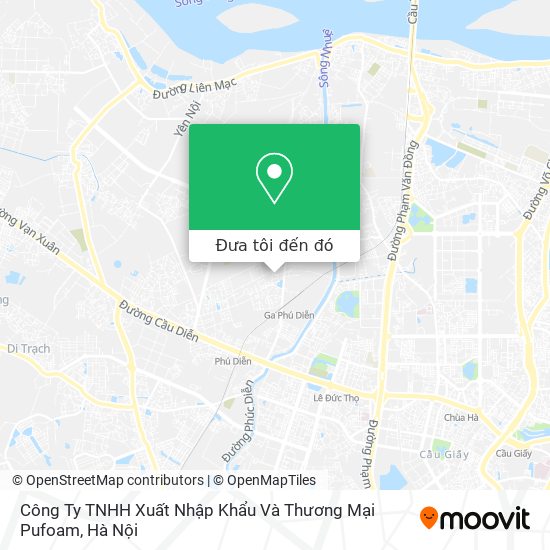 Bản đồ Công Ty TNHH Xuất Nhập Khẩu Và Thương Mại Pufoam