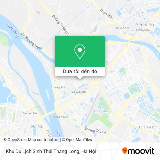 Bản đồ Khu Du Lịch Sinh Thái Thăng Long