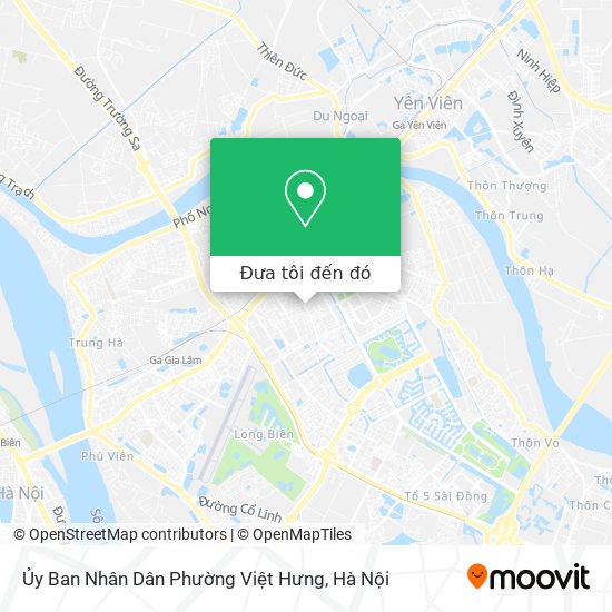 Bản đồ Ủy Ban Nhân Dân Phường Việt Hưng