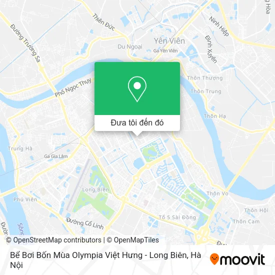Bản đồ Bể Bơi Bốn Mùa Olympia Việt Hưng - Long Biên