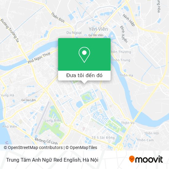 Bản đồ Trung Tâm Anh Ngữ Red English