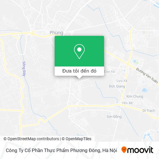 Bản đồ Công Ty Cổ Phần Thực Phẩm Phương Đông