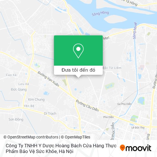 Bản đồ Công Ty TNHH Y Dược Hoàng Bách Cửa Hàng Thực Phẩm Bảo Vệ Sức Khỏe