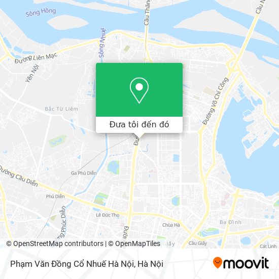 Bản đồ Phạm Văn Đồng Cổ Nhuế Hà Nội