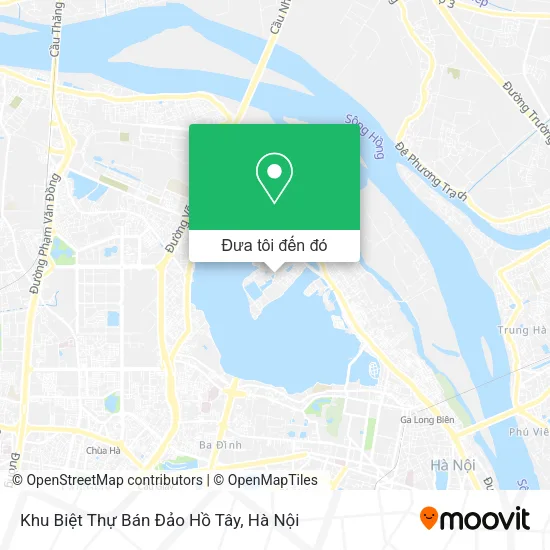 Bản đồ Khu Biệt Thự Bán Đảo Hồ Tây
