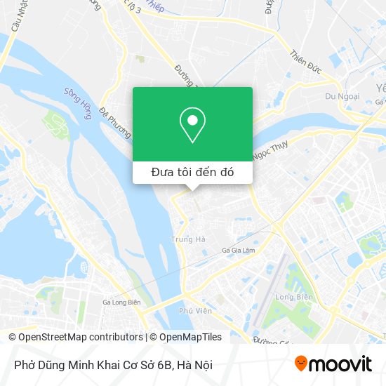 Bản đồ Phở Dũng Minh Khai Cơ Sở 6B