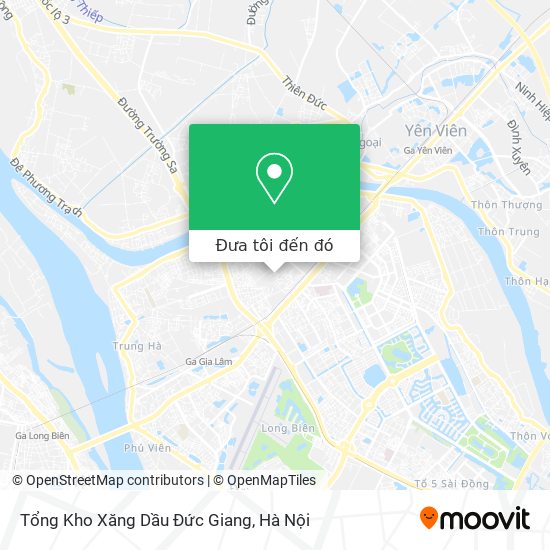 Bản đồ Tổng Kho Xăng Dầu Đức Giang