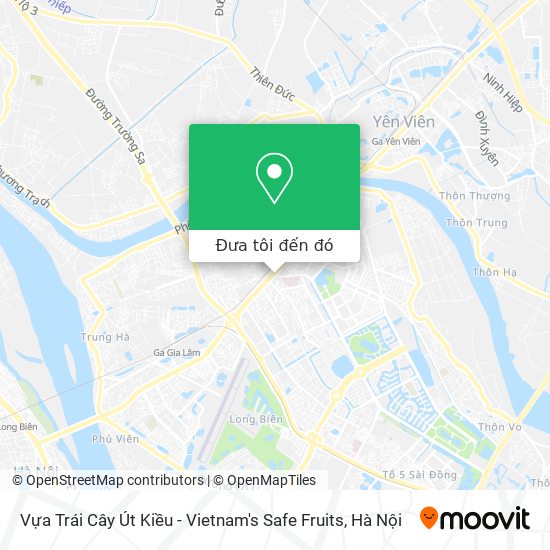 Bản đồ Vựa Trái Cây Út Kiều - Vietnam's Safe Fruits