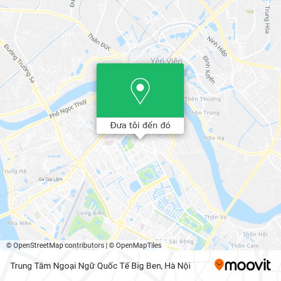 Bản đồ Trung Tâm Ngoại Ngữ Quốc Tế Big Ben