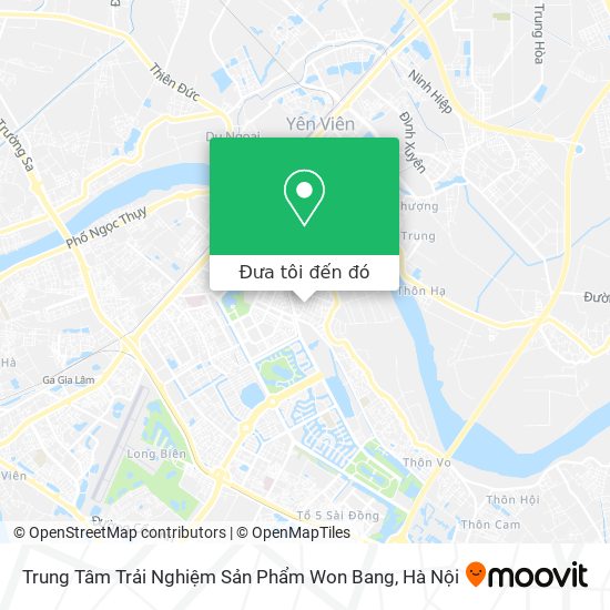 Bản đồ Trung Tâm Trải Nghiệm Sản Phẩm Won Bang