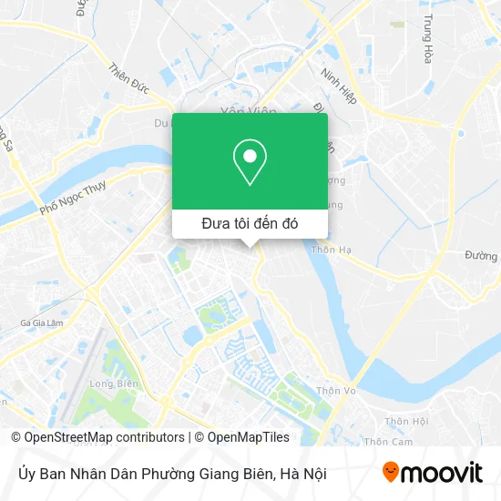 Bản đồ Ủy Ban Nhân Dân Phường Giang Biên