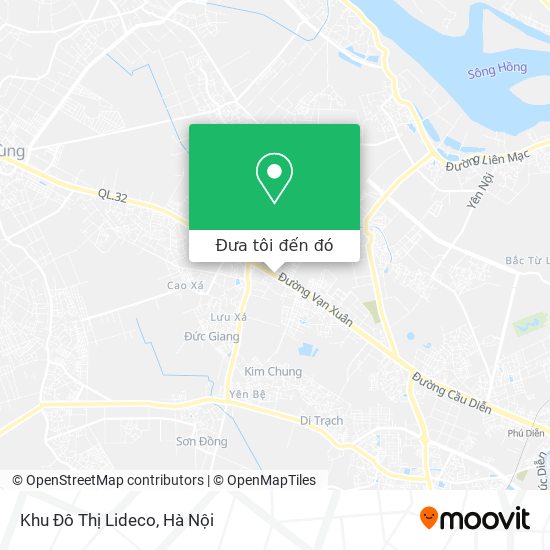 Bản đồ Khu Đô Thị Lideco