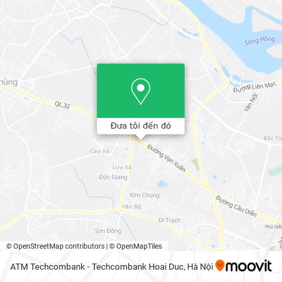 Bản đồ ATM Techcombank - Techcombank Hoai Duc