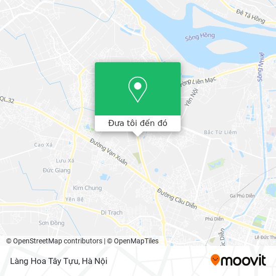 Bản đồ Làng Hoa Tây Tựu