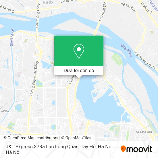 Bản đồ J&T Express 378a Lạc Long Quân, Tây Hồ, Hà Nội
