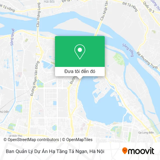 Bản đồ Ban Quản Lý Dự Án Hạ Tầng Tả Ngạn