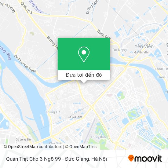 Bản đồ Quán Thịt Chó 3 Ngõ 99 - Đức Giang