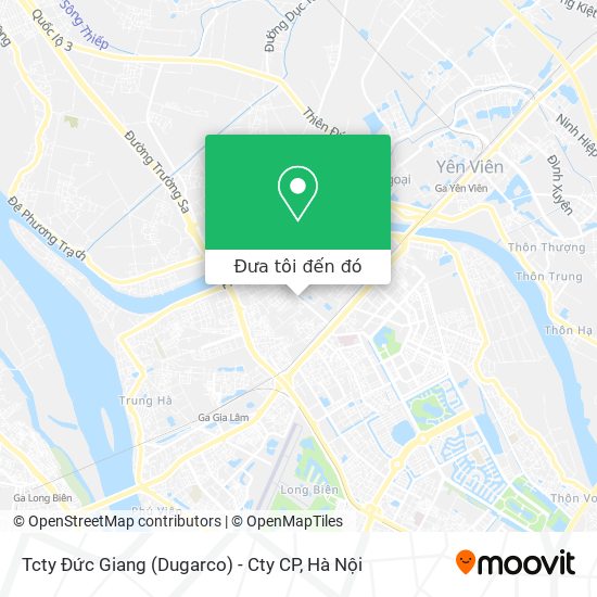 Bản đồ Tcty Đức Giang (Dugarco) - Cty CP