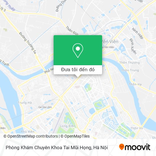 Bản đồ Phòng Khám Chuyên Khoa Tai Mũi Họng