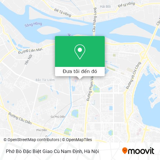 Bản đồ Phở Bò Đặc Biệt Giao Cù Nam Định