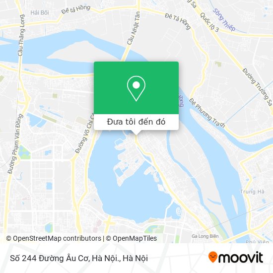 Bản đồ Số 244 Đường Âu Cơ, Hà Nội.