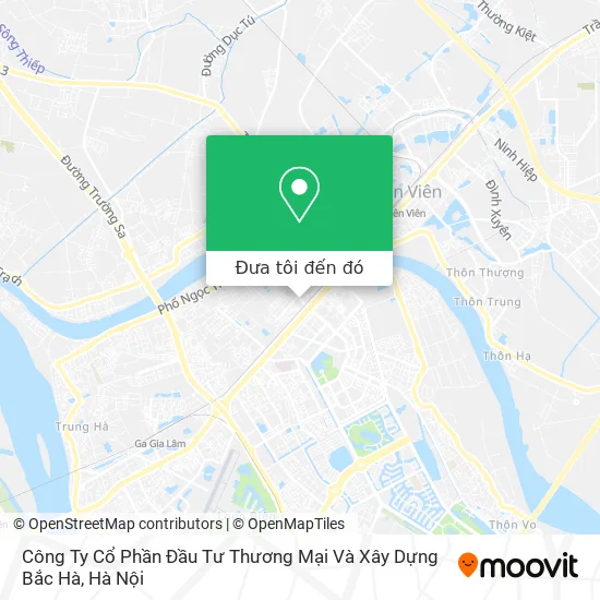 Bản đồ Công Ty Cổ Phần Đầu Tư Thương Mại Và Xây Dựng Bắc Hà