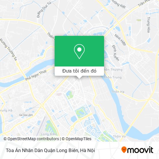 Bản đồ Tòa Án Nhân Dân Quận Long Biên