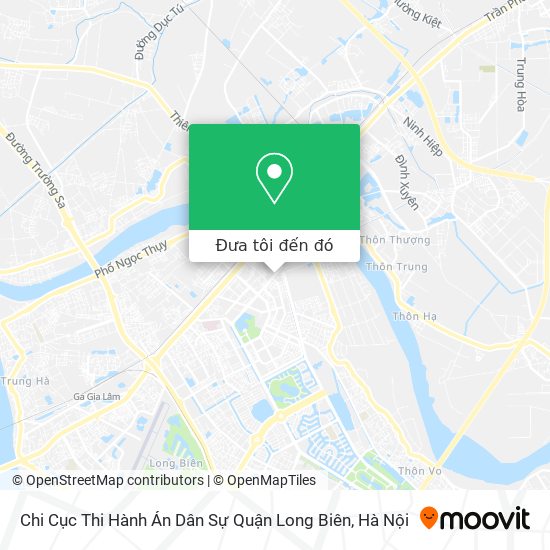 Bản đồ Chi Cục Thi Hành Án Dân Sự Quận Long Biên