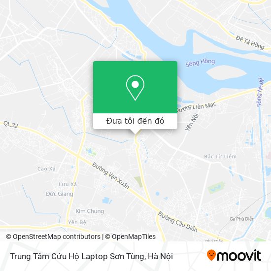 Bản đồ Trung Tâm Cứu Hộ Laptop Sơn Tùng