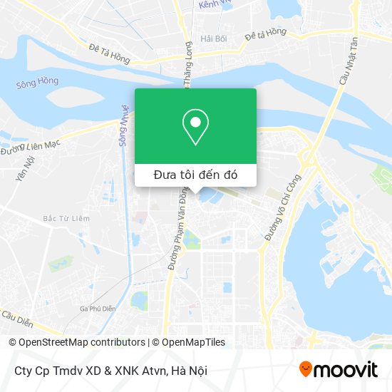 Bản đồ Cty Cp Tmdv XD & XNK Atvn