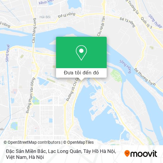 Bản đồ Đặc Sản Miền Bắc, Lạc Long Quân, Tây Hồ Hà Nội, Việt Nam