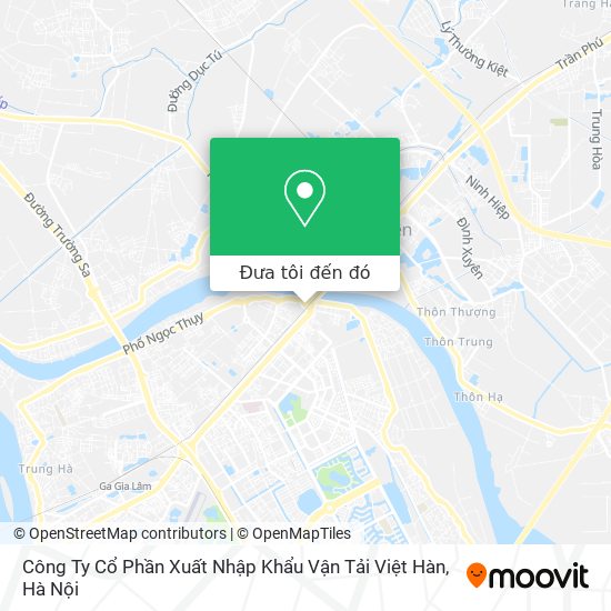 Bản đồ Công Ty Cổ Phần Xuất Nhập Khẩu Vận Tải Việt Hàn