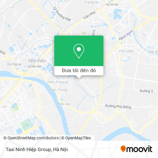 Bản đồ Taxi Ninh Hiệp Group