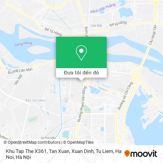 Bản đồ Khu Tap The X361, Tan Xuan, Xuan Dinh, Tu Liem, Ha Noi