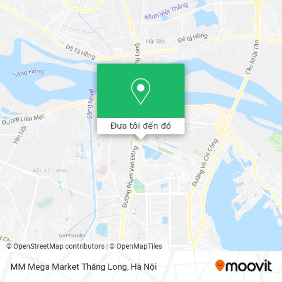 Bản đồ MM Mega Market Thăng Long