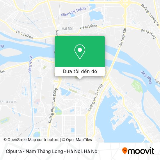 Bản đồ Ciputra - Nam Thăng Long - Hà Nội