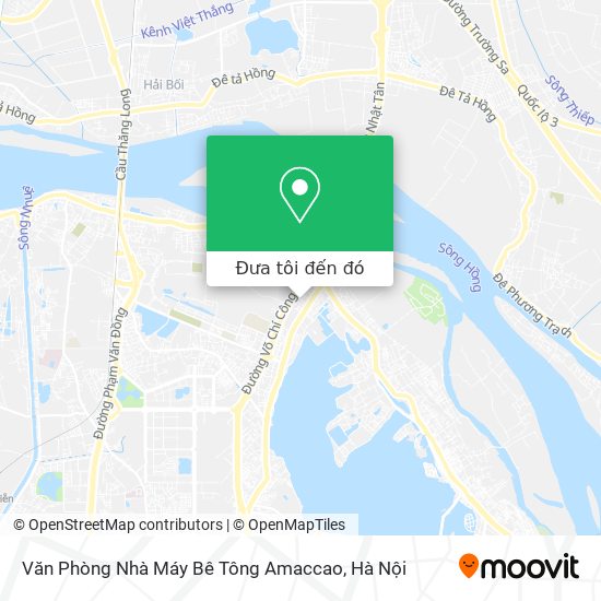 Bản đồ Văn Phòng Nhà Máy Bê Tông Amaccao