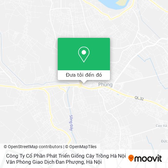 Bản đồ Công Ty Cổ Phần Phát Triển Giống Cây Trồng Hà Nội Văn Phòng Giao Dịch Đan Phượng