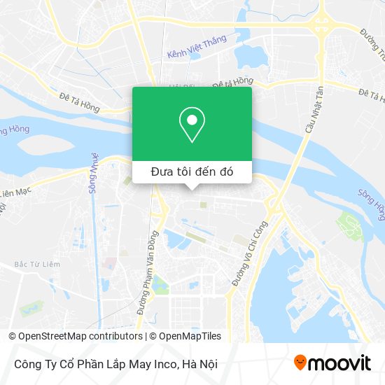 Bản đồ Công Ty Cổ Phần Lắp May Inco